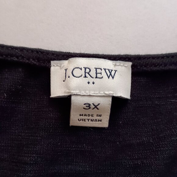 J Crew Plus Size Black Sheer Sleeves Whimsygoth Top Women’s Size 3X - Picture 3 of 16